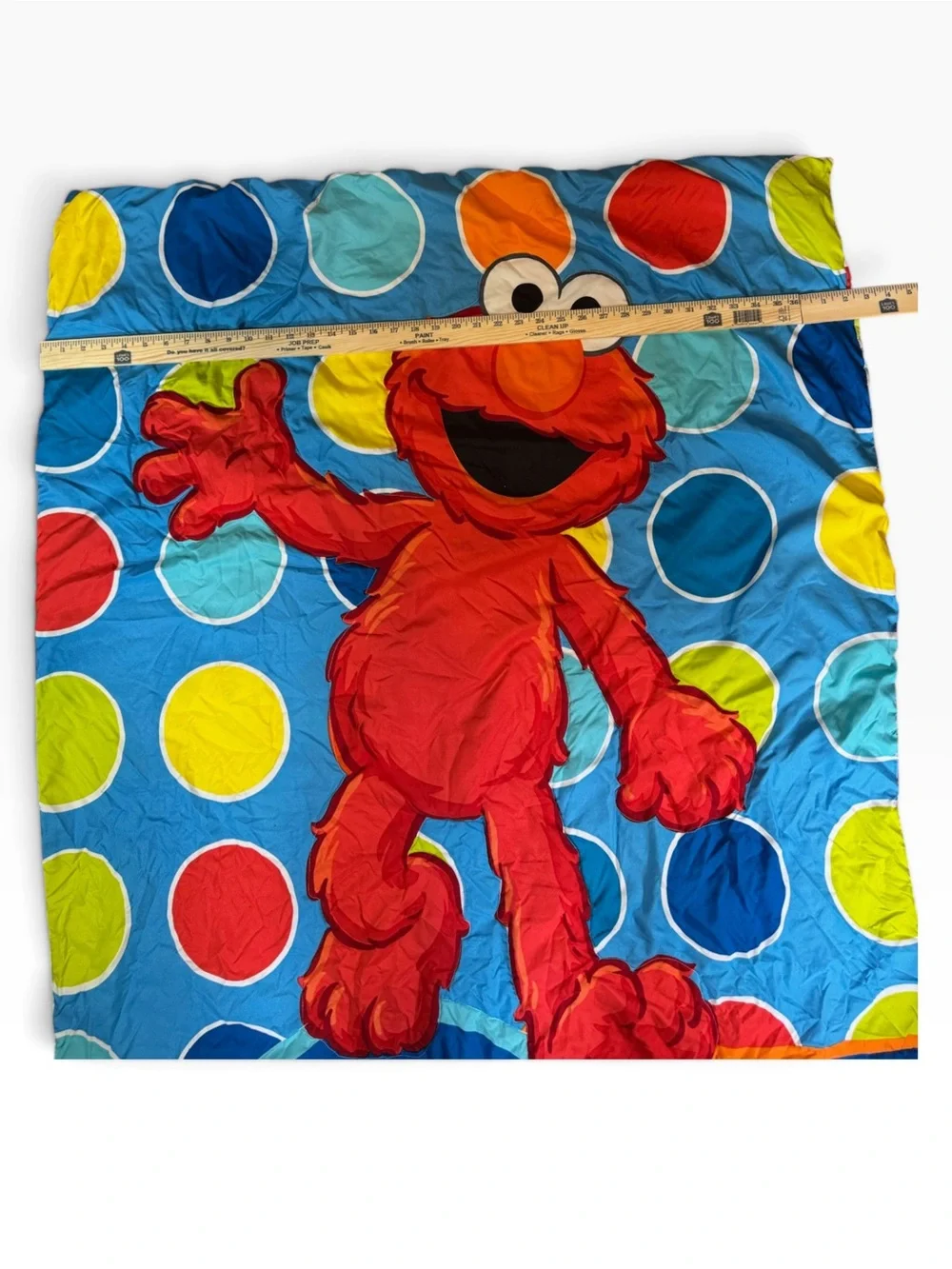 Elmo Sesame Street Reversible Kids Blanket Throw Colorful Polka Dot Print 40X55